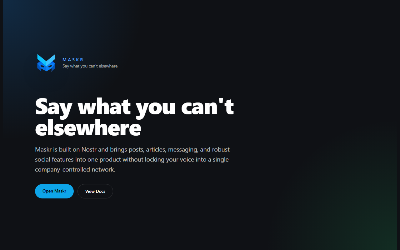 nostr.whativedone.xyz landing page
